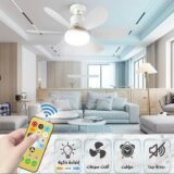 ☀️مروحة سقف وإضاءة LED 💡 ديكور رائع